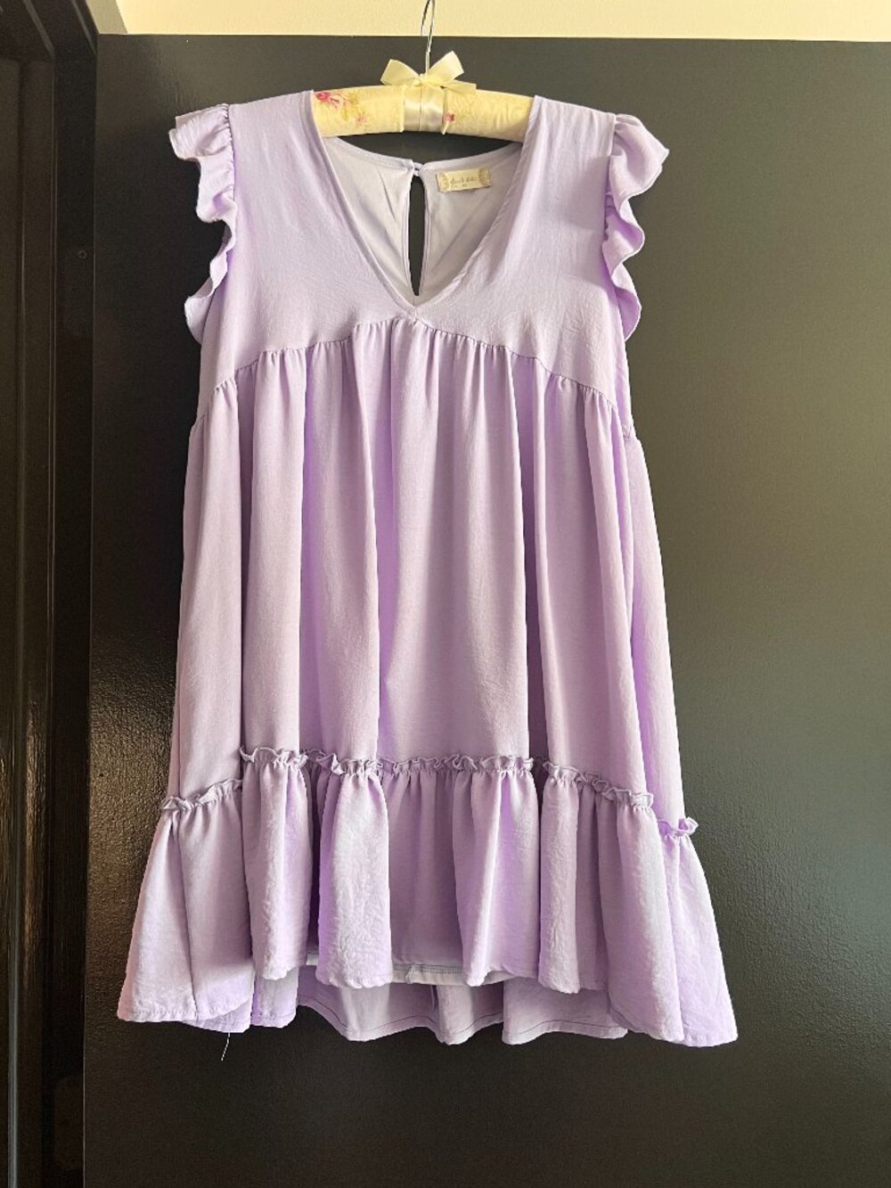 Light Purple Boho Mini Dress